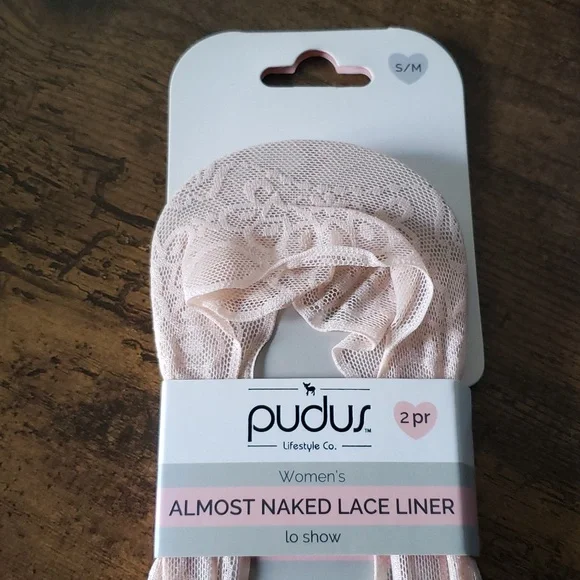 Pudus S/M Almost Naked | No-Show Lace Liner | 2-PackSize baby pink - Picture 3 of 6